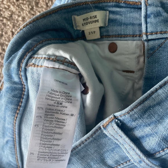 Madewell Mid Rise Stovepipe jeans - Picture 3 of 9